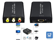Convertitore da AV ad HDMI fino a 1080P - 3RCA compatibile con DVD TV PS4/5 PAL NTSC VHS VCR STB ecc
