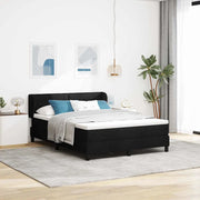 Letto a molle con materasso Nero 160 x 200 cm Tessuto 3339970