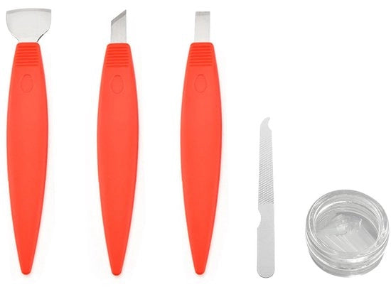 Kit di cura per i piedi 3 pezzi - Pedicure - Trimmer elettrico per unghie - Strumento per rimuovere calli - Dischi di abrasione - Materiale: plastica/acciaio inossidabile