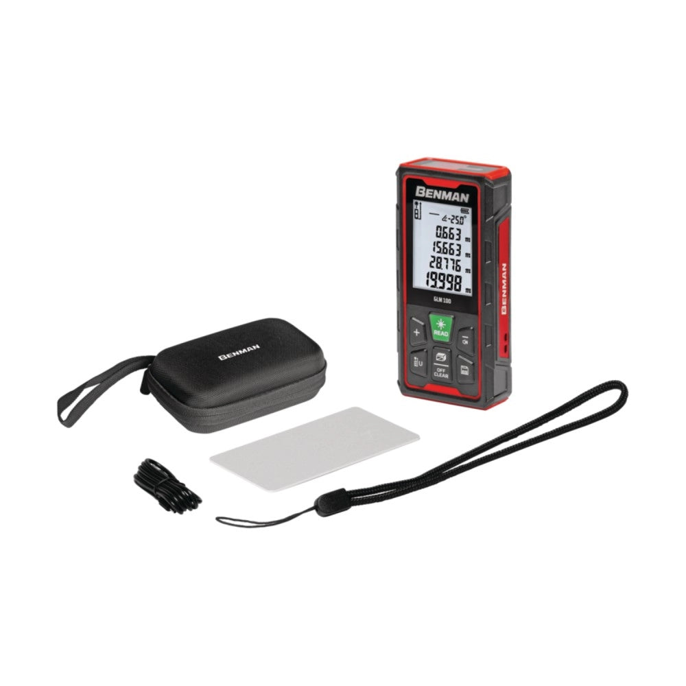Benman glm 100 ip68 max 100mt distanziometro metro ricaricabile laser verde