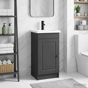 Mobile da bagno con lavabo Nero 42 x 40 x 84,5 cm 890055