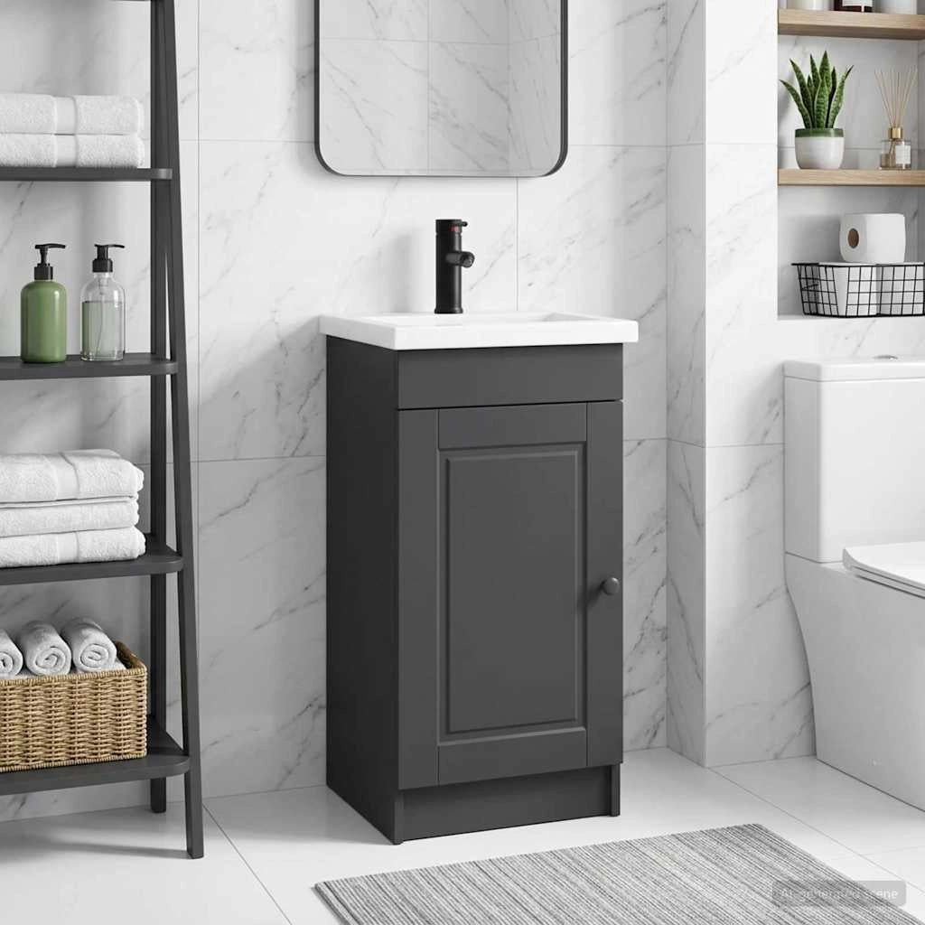Mobile da bagno con lavabo Nero 42 x 40 x 84,5 cm 890055