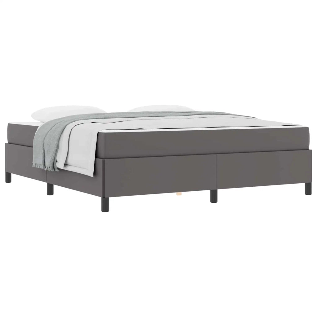 Struttura del letto con materasso Grigio 180 x 200 cm Tessuto 3399017