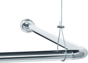 Stang per doccetta universale per docce a forma L e a forma U con supporti per soffitto