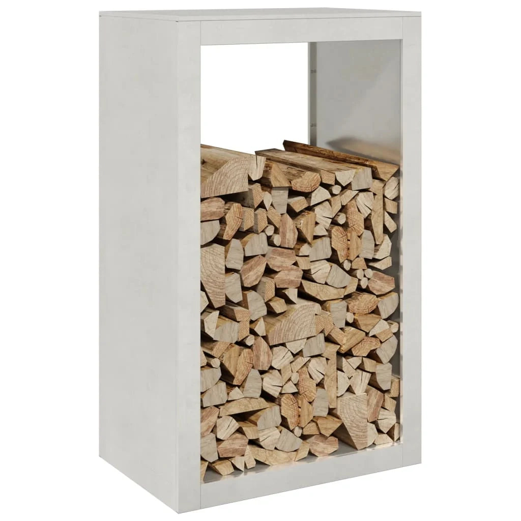 Portalegna 60 x 40 x 100 cm marrone acciaio inox 02_0043724