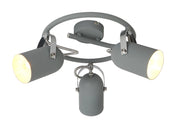 Candellux plafoniera GRAY 98-66497 grigia Ø42cm 3xE14 metallo