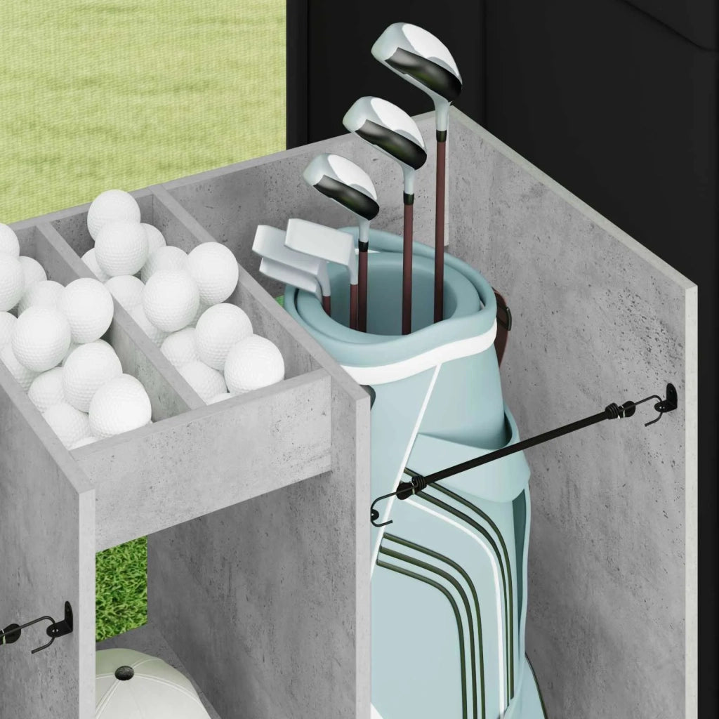 Armadio per Golf Tinta unita Grigio cemento 102 x 45 x 85,5 cm 899458