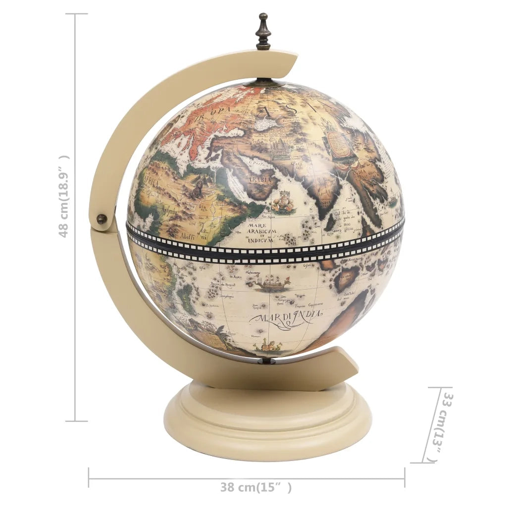 Minibar da Tavola a Globo Supporto per Vini in Eucalipto Bianco CFW4867081
