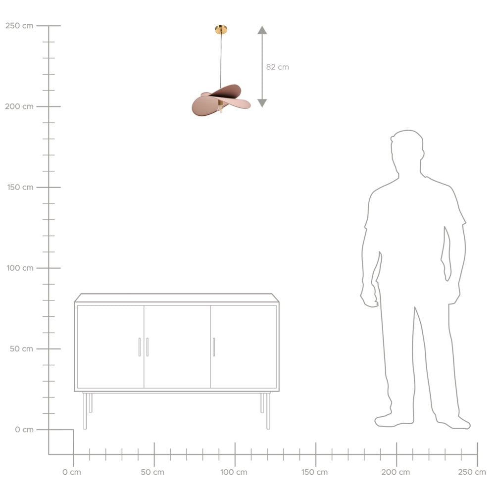 Lampada a sospensione in tessuto di lino marrone 105 cm illuminazione a sospensione design moderno lampadina a vista