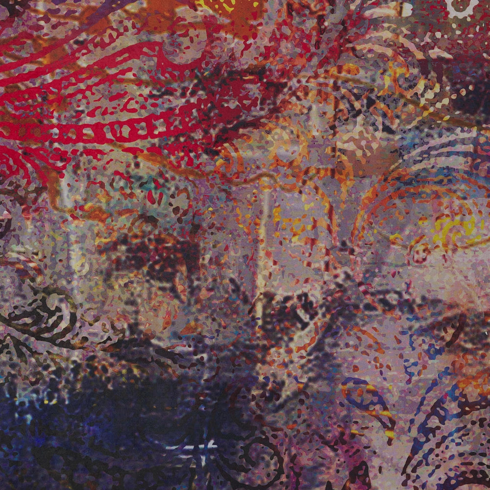 Tappeto tappetino Tappeto Tessuto Poliestere Multicolore Floreale Paisley Motivo Astratto Fondo Rivestito In Gomma 160 x 230 cm
