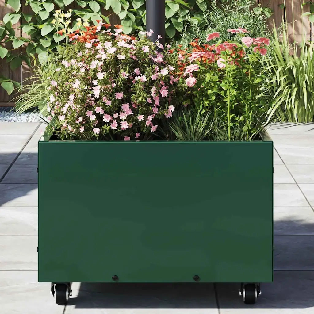 Base per Ombrellone-Supporto per ombrellone Verde 45 x 45 x 45 cm Acciaio