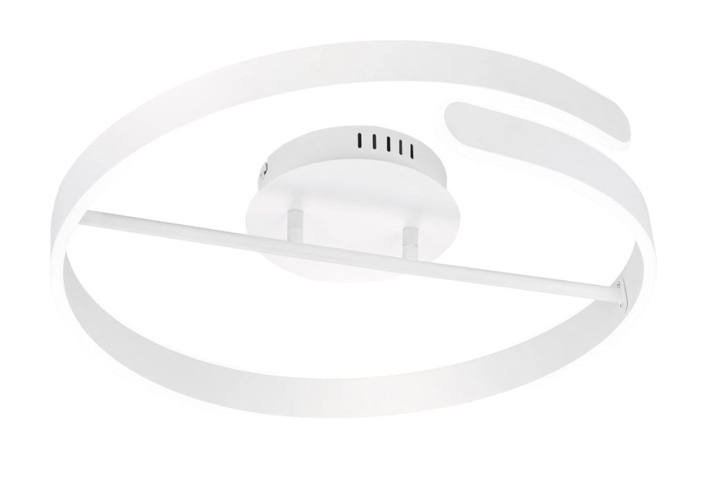 Plafoniera da Interno a LED SMD in Metallo Bianco Opaco
