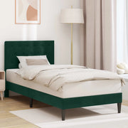 Struttura del letto-Giroletto Verde Scuro 100 x 200 cm Velluto 264157