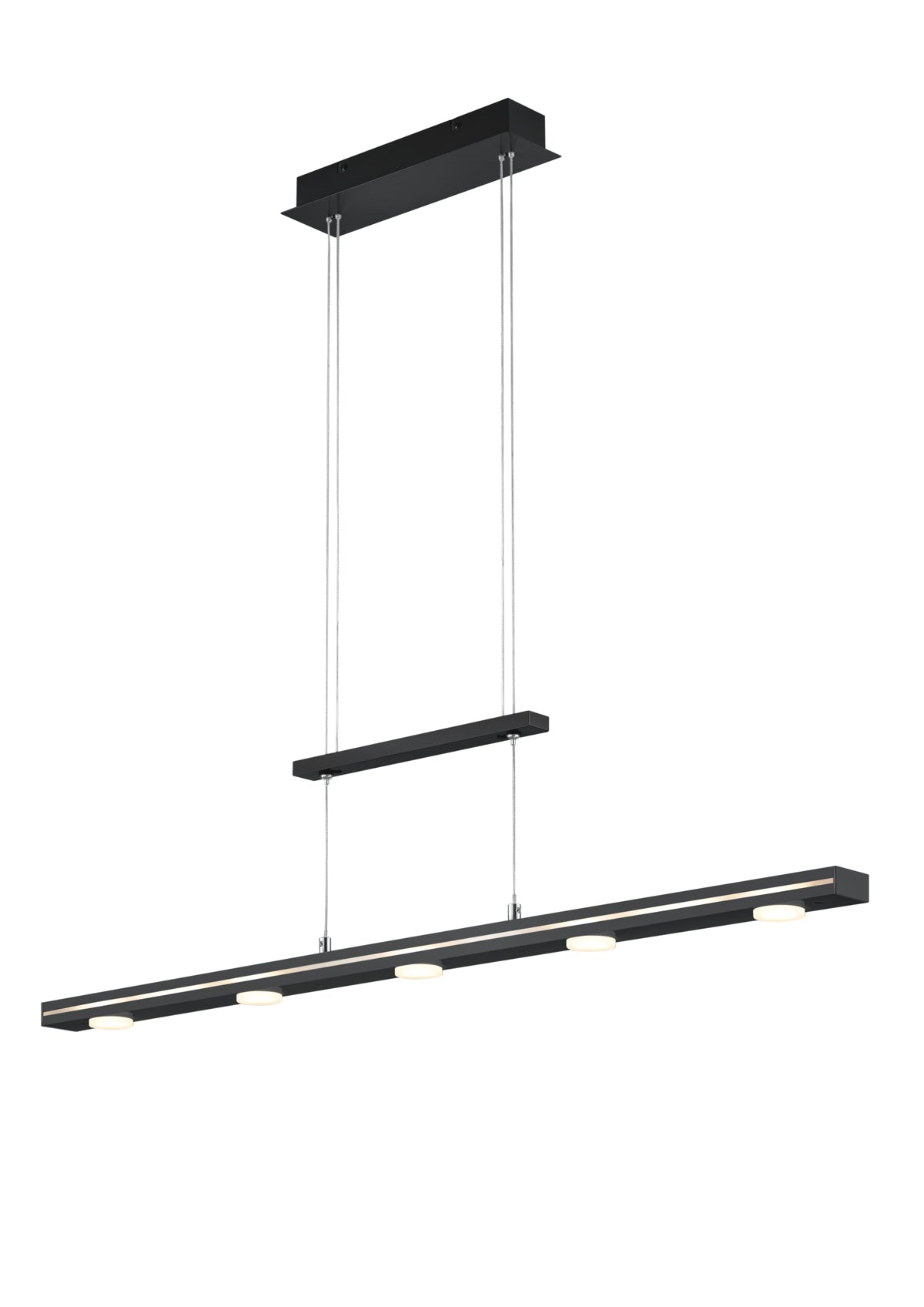 Lampada a Sospensione da Interno a LED in Metallo Nickel Opaco