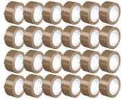 Nastro Adesivo Da Imballaggio Pacchi 50mm x 66 Metri Acrilico Resistente All'Acqua Silenzioso Sigilla Spedizioni Protezione Per Trasloco Prodotto Italiano Avana - 24 Rotoli