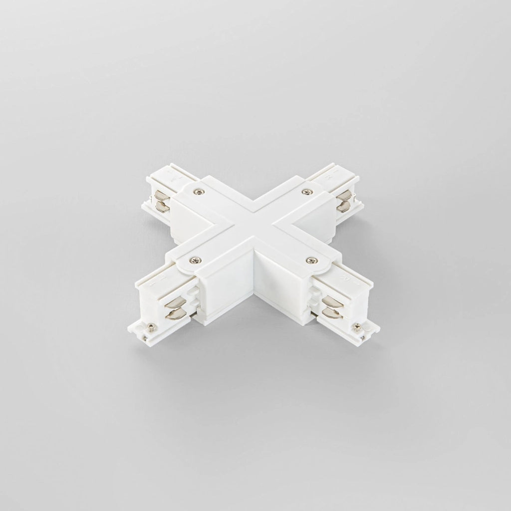 LED-RAIL-X-BCO CONNESSIONE A X PER BINARIO TRIFASE RAIL BIANCO 18,17X4,2X3,44CM
