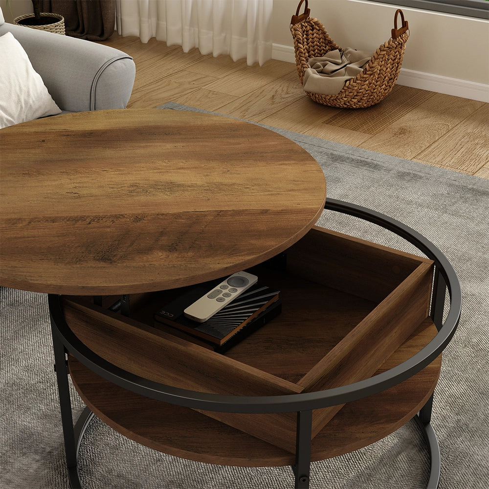 Vicco tavolino soggiorno Legno 77 x 77 cm