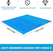Pavimento per Piscina Reclinabile in Materiale Rectangolare - Tappeto da Giardino Impermeabile Blu - Facile da Pulire - Protezione del Pavimento per Piscina