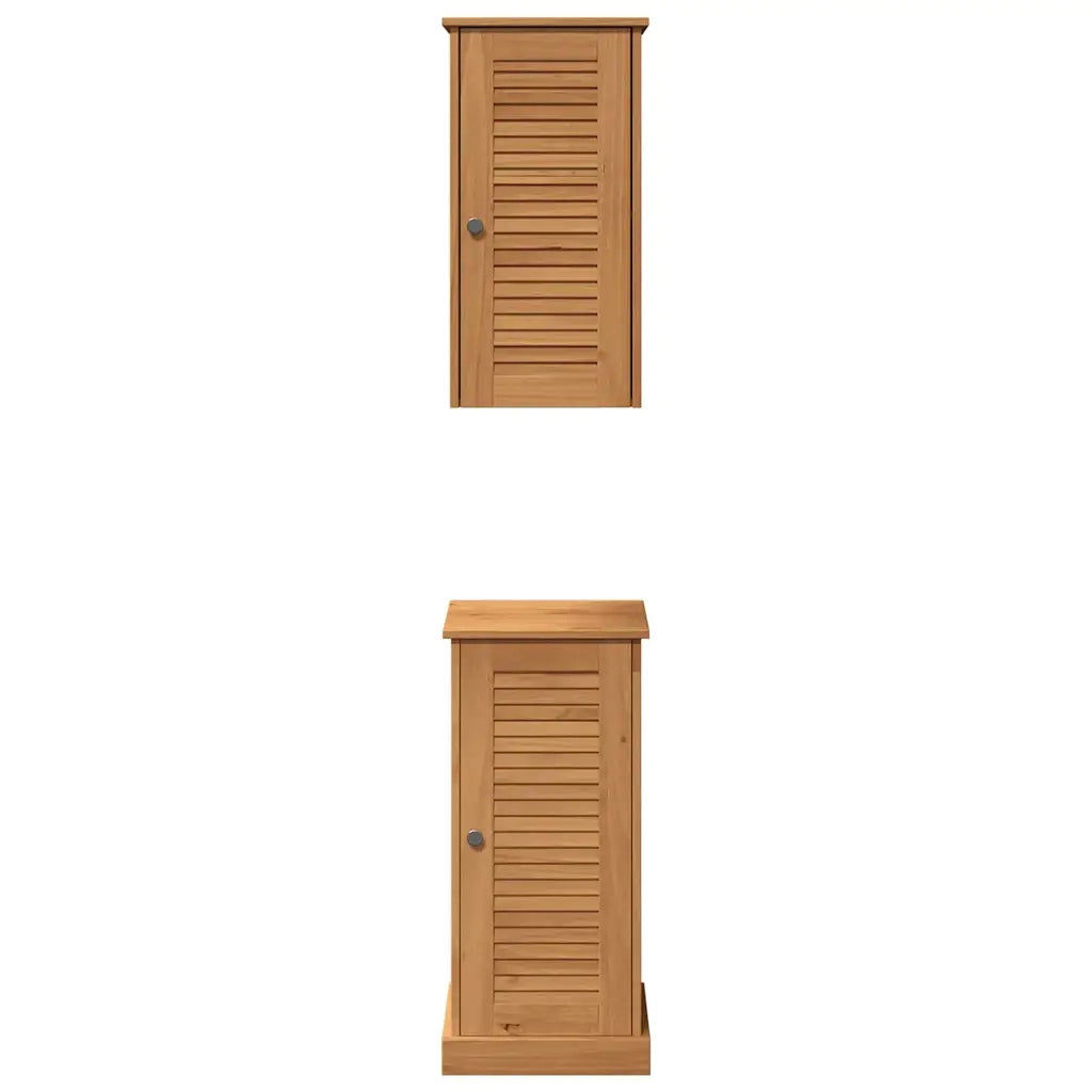 Set di mobili per il bagno VIGO 2 pcs Marrone e Marrone Miele 3328533