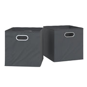 Vicco Scatola pieghevole Antracite 30 x 30 cm Set di 2