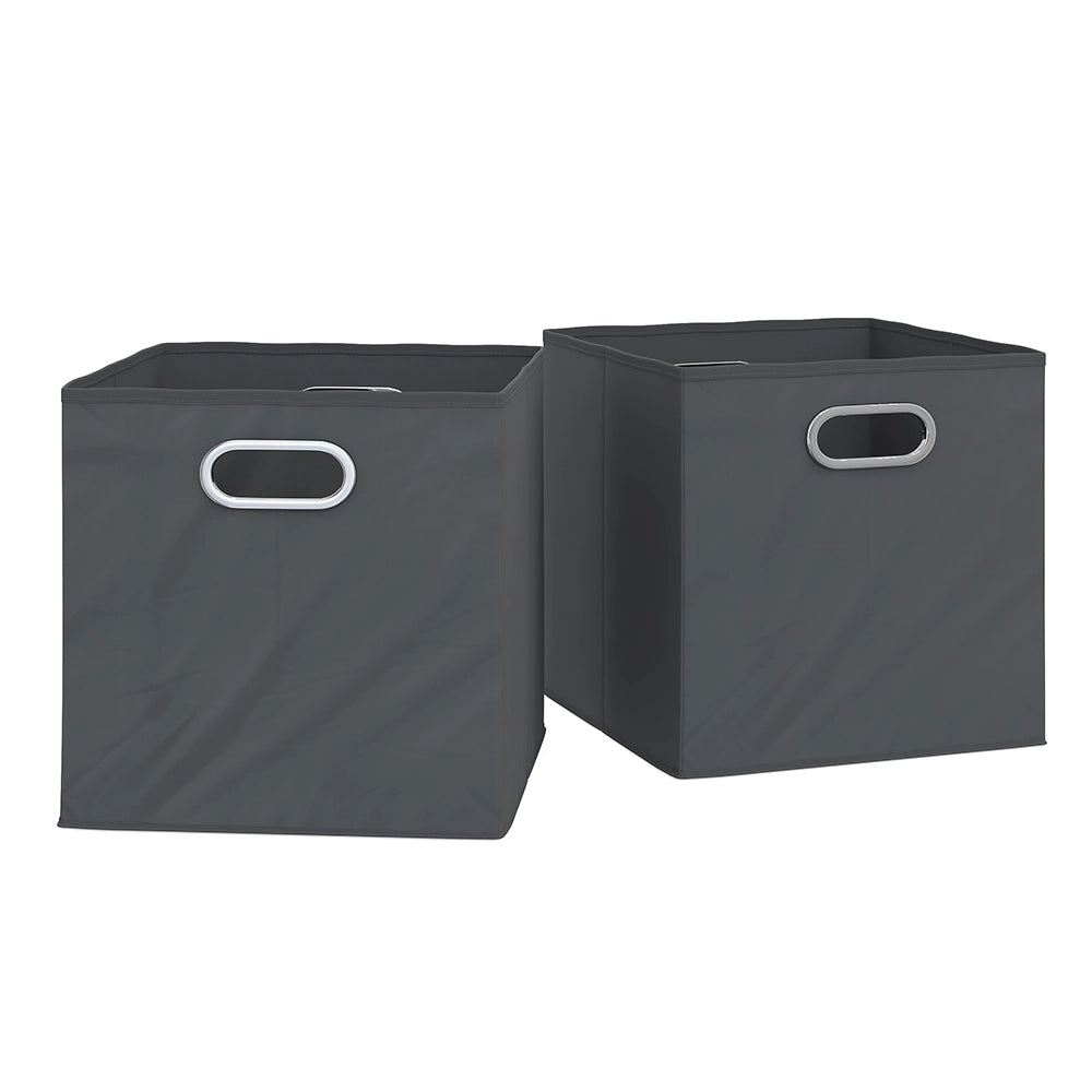 Vicco Scatola pieghevole Antracite 30 x 30 cm Set di 2