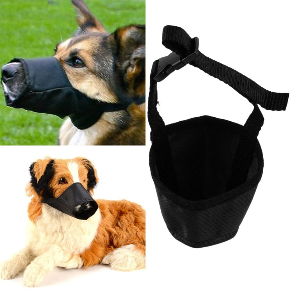 Trade Shop - Museruola Di Naylon Morbida Per Cani Cane 7.5 8.5cm Resistente Semplice Da Usare -