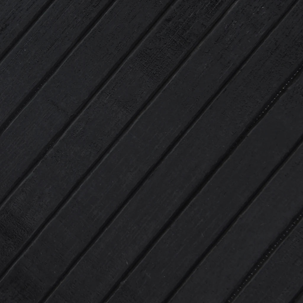 Tappeto del soggiorno | Tappeto Rettangolare Nero 70x200 cm in Bamb¨´