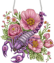 Kit di decorazione per adulti - Ornamento scorpione, pannello acrilico 20x20 cm, decorazione per pareti e finestre con effetto cristallo.