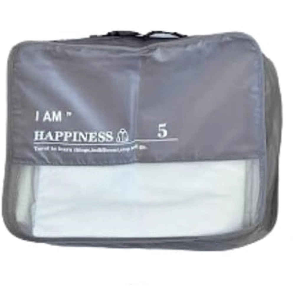 Trade Shop - Organizer Viaggio Impermeabile Borsa Organizzatore Valigia Casa Grigio 40x32x12cm 87713 -