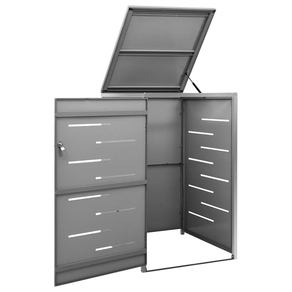 Copribidone per Spazzatura Singolo 69x77,5x112,5cm Acciaio Inox 149554