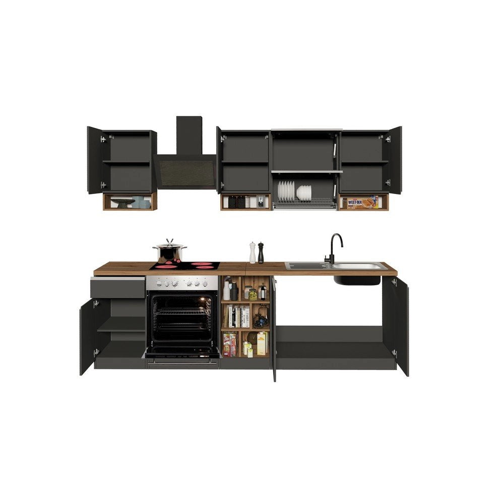 Composizione Cucina moderna 255X60-34X85-71cm - NAUTILUS