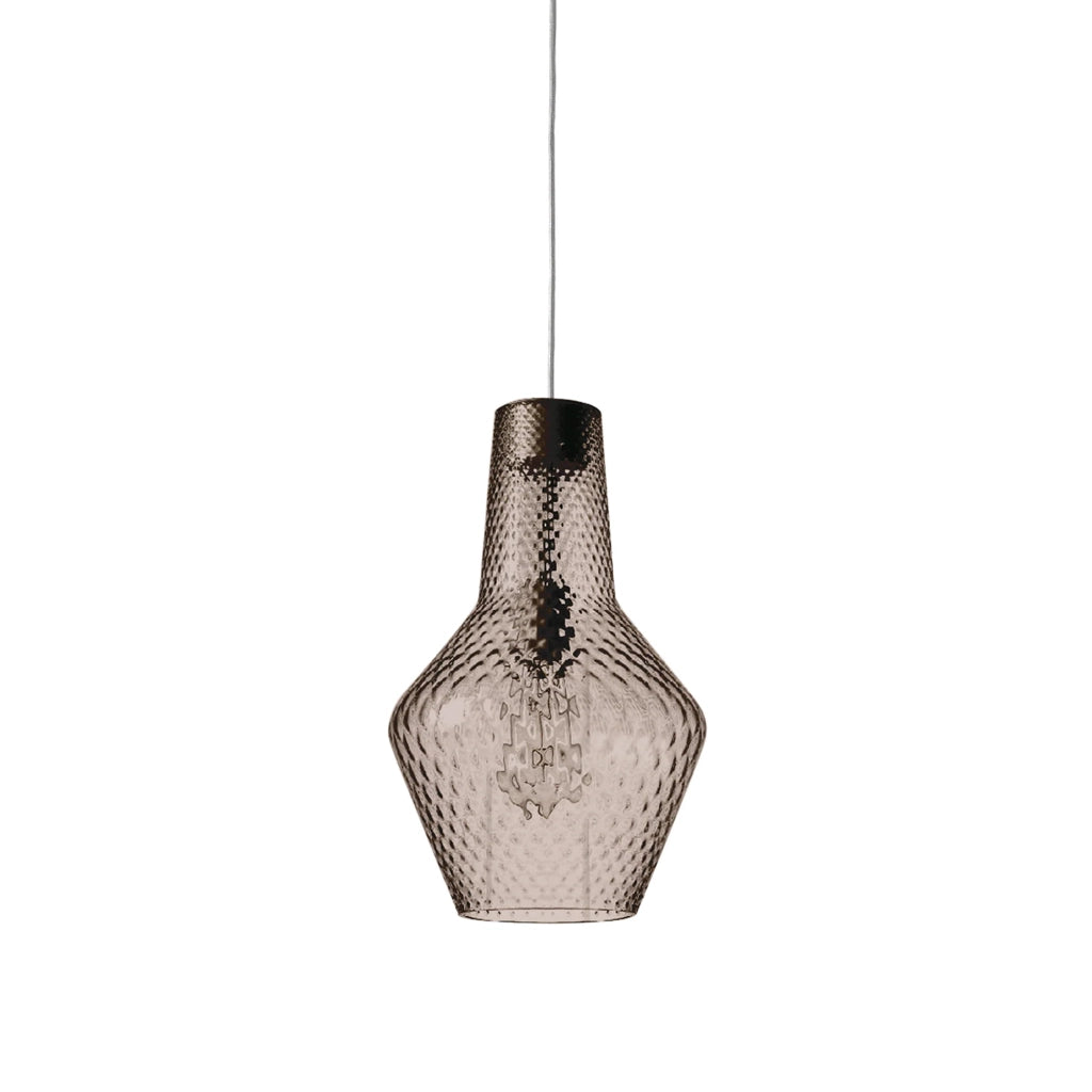 Romeo sospensione ø.250x3180mm. 1xe27 70w hs-ip20-v.grigio, vtr.fume'