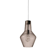 Romeo sospensione ø.250x3180mm. 1xe27 70w hs-ip20-v.grigio, vtr.fume'