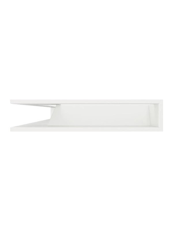 Griglia di ventilazione Angolare per camino 95x800x450 - Loft Angle sinistra bianca