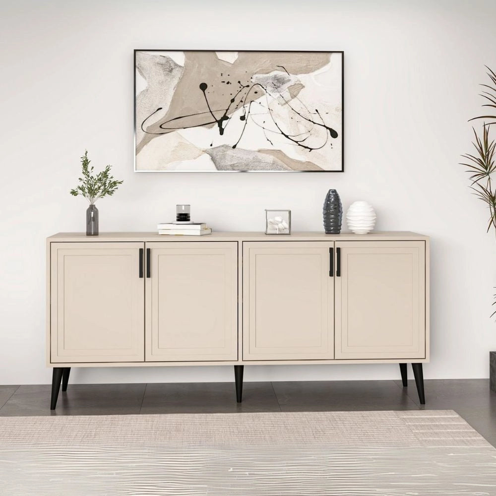 Madia Prime colore cashmere 180x45x80H - Eleganza e funzionalità per la tua casa