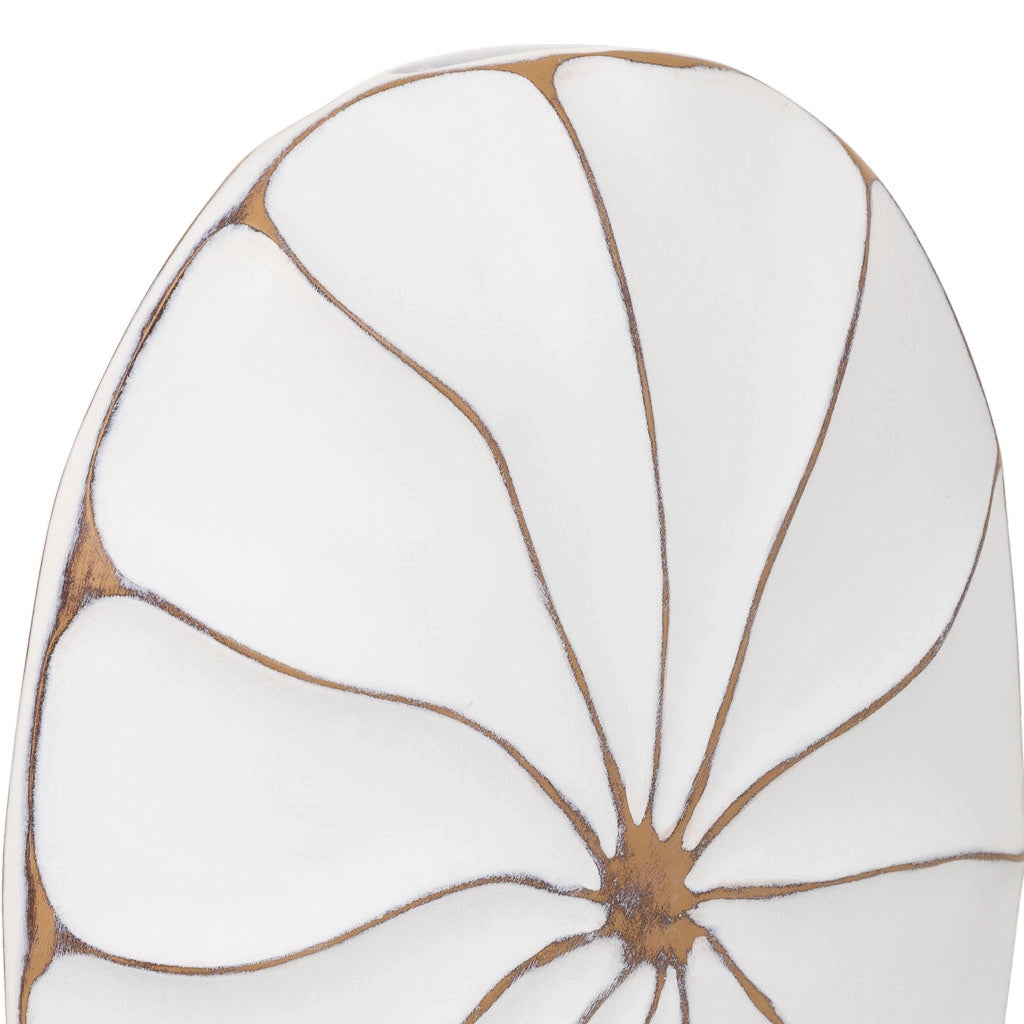 Vaso in poliresina bianca 27x8x39,5h