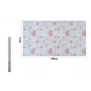 Trade Shop - Rotolo Pellicola Adesiva In Pvc Motivo Floreale 45cm X 2mt Mobili Cassetti 71216 -