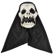 MASCHERA PER HALLOWEEN CARN FRANKIE CON FACCIA DA TESCHIO E TELO DI COPERTURA DA PAURA