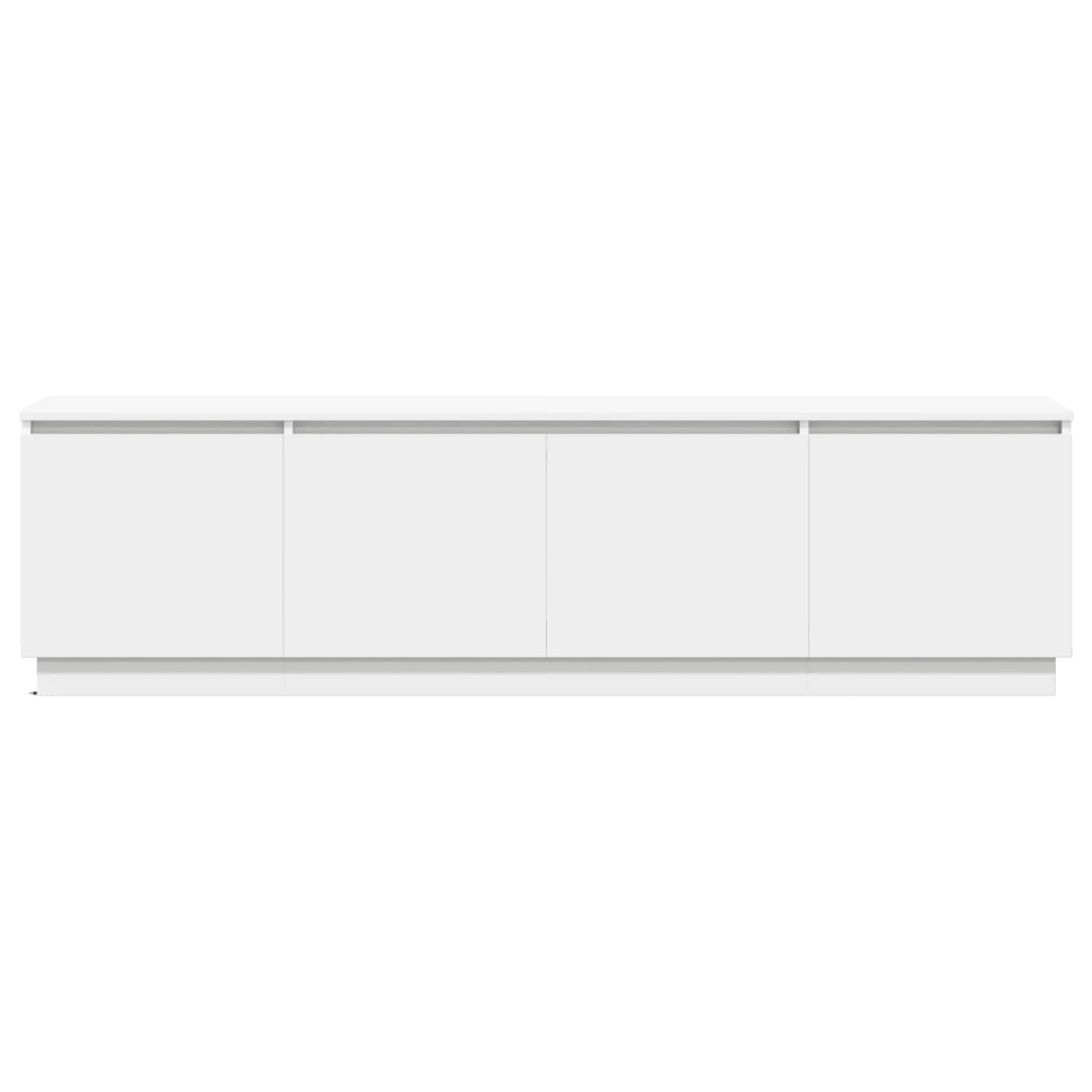 pensile TV  con LED Bianco 180x38x49 cm Legno ingegnerizzato