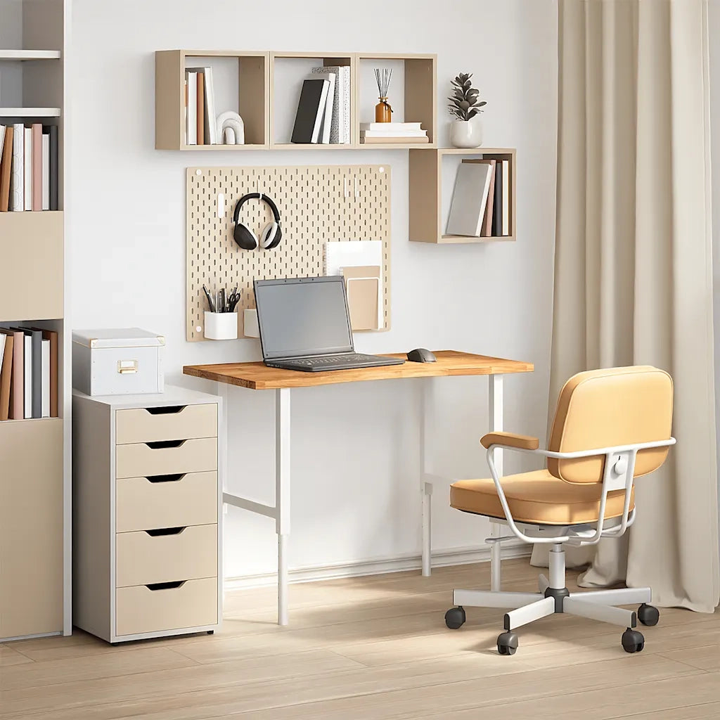 Piano Scrivania Marrone Chiaro 100x60x2,5 cm in Rovere Massello 4009023