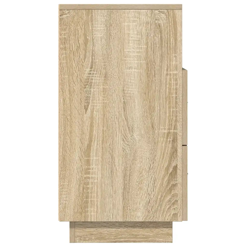 vidaXL Comodini 2 pz con 2 Cassetti Rovere Sonoma 36x36x68 cm