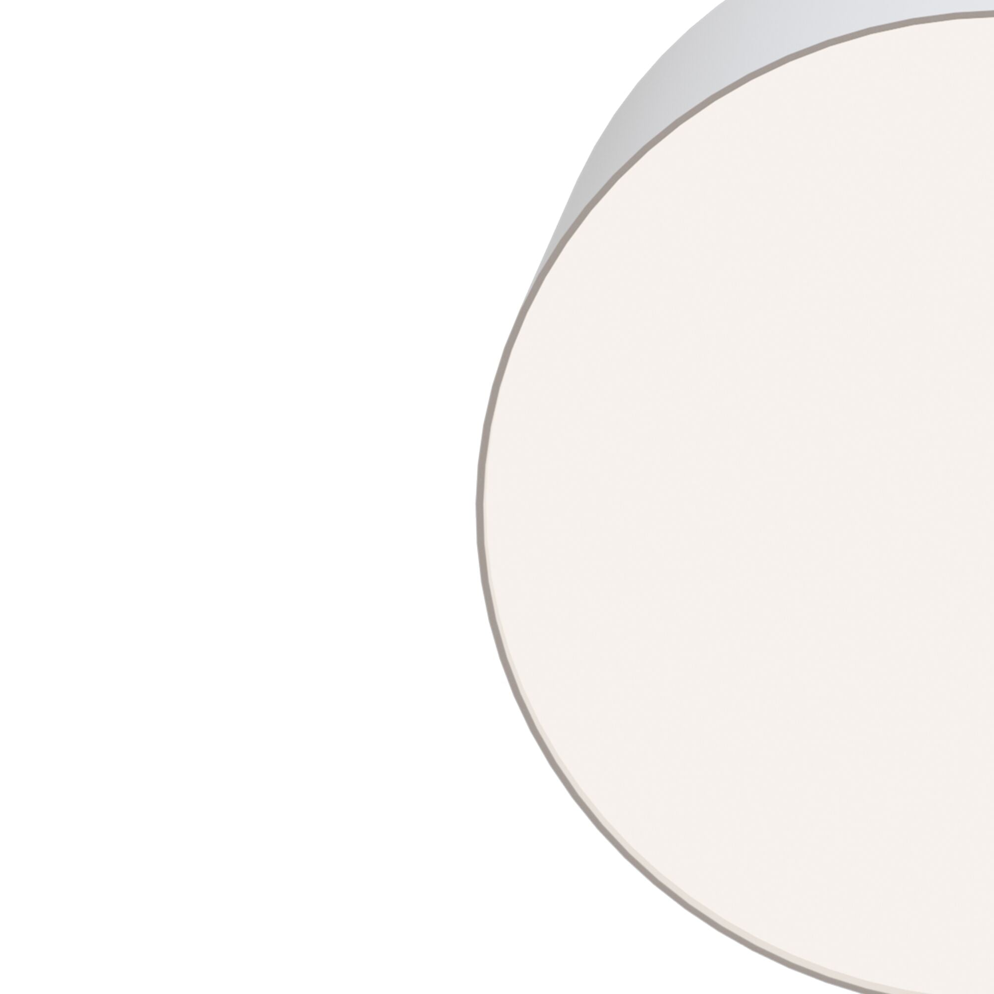 Plafoniera Ceiling & Wall in Alluminio e Plastica Zon Bianco