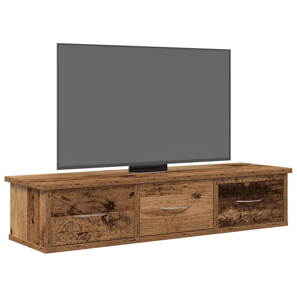 Mobile a Parete Legno Antico 88x26x18,5 cm in Truciolato 855860
