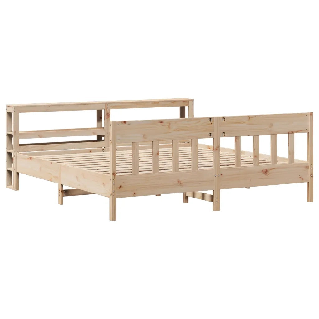 Letto senza Materasso 200x200 cm in Legno Massello di Pino 3306252