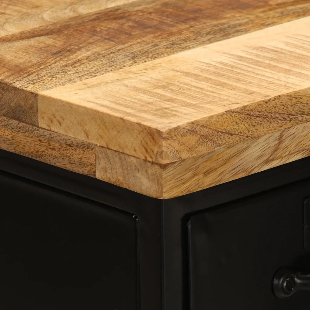 Credenza 55x30x71 cm in Legno Massello di Mango