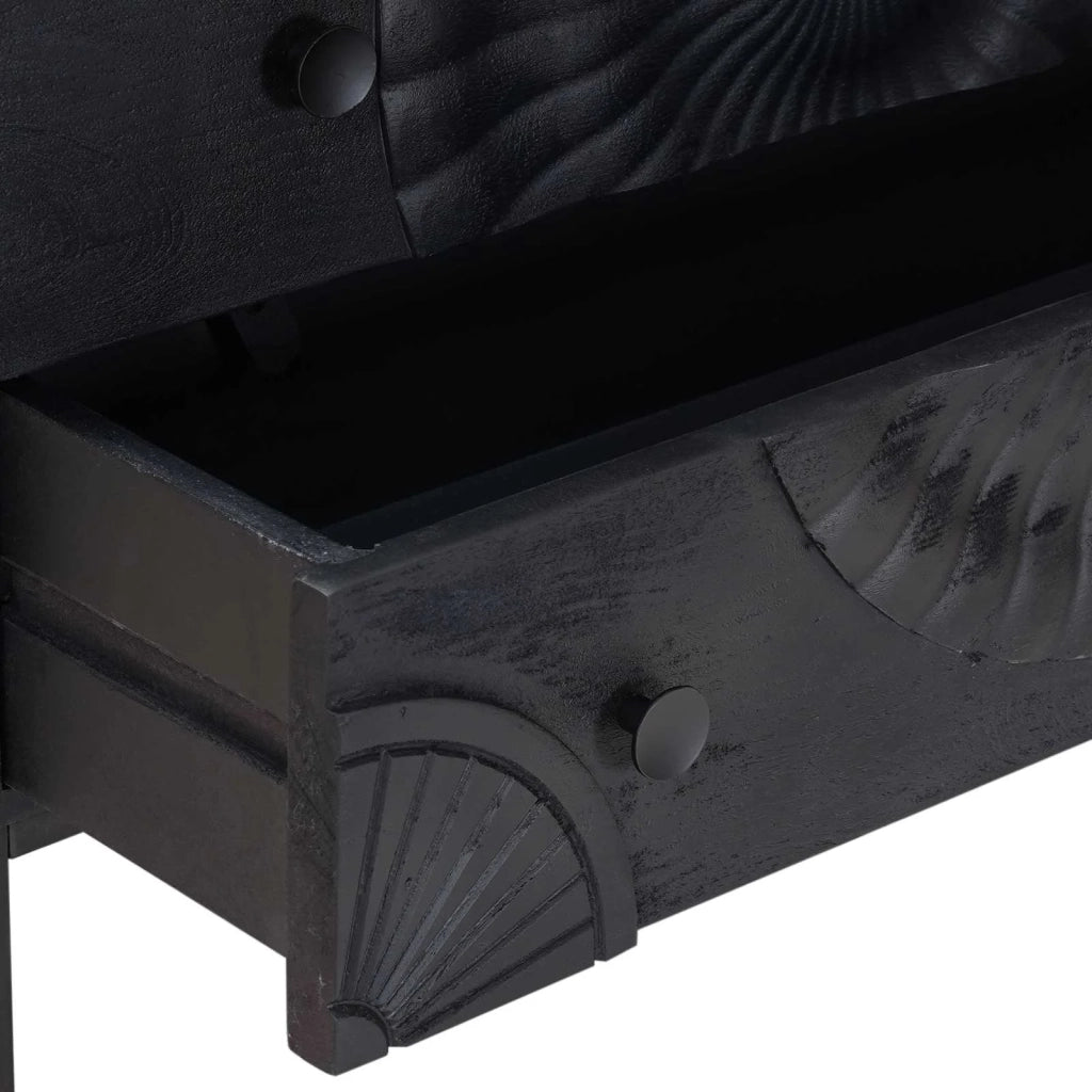 Mobile con Cassetti con cassetto Nero 75 x 30 x 65 cm CFW2520293