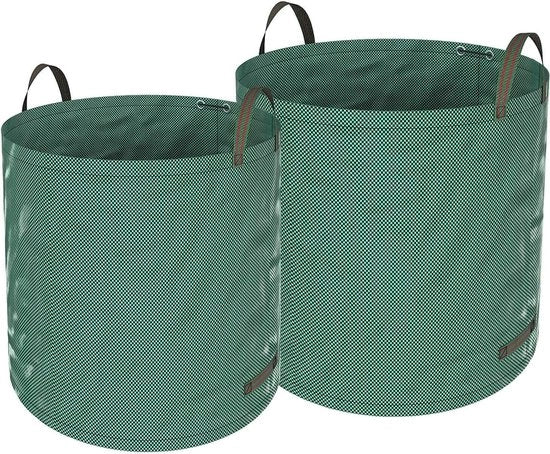2 sacchi di rifiuti pesanti per giardino - con impugnature - riutilizzabili