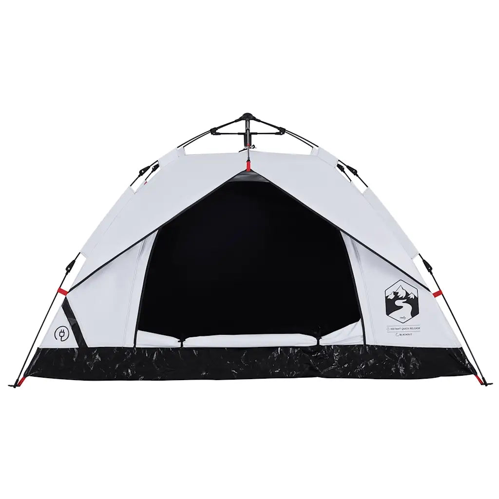 Tenda 3 Persone Bianca in Tessuto Oscurante a Rilascio Rapido 4004196
