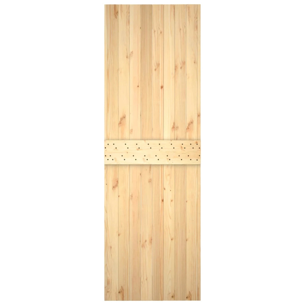 Porta scorrevole Naturale e Bianco 70 x 210 cm 3444957