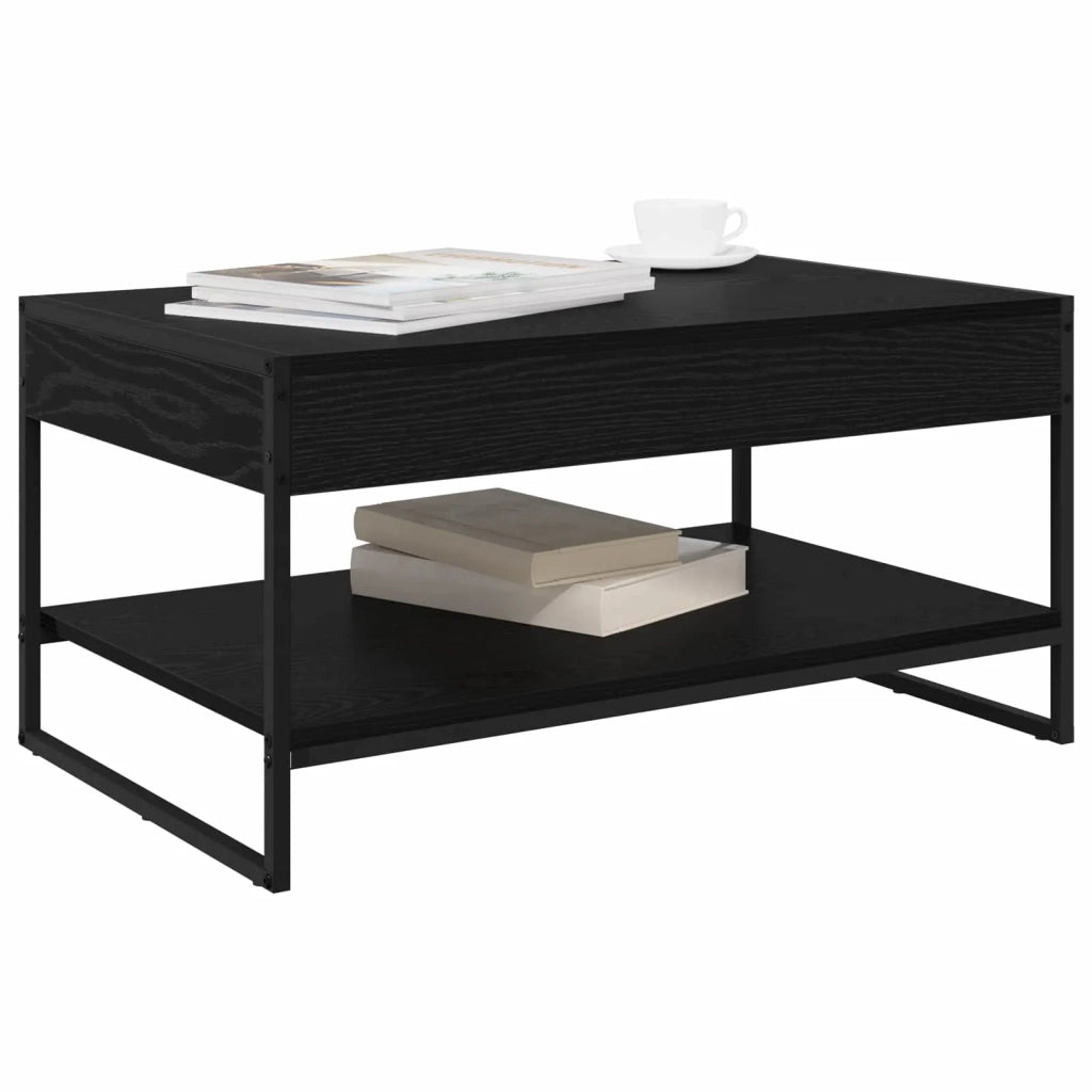 Tavolino da salotto Rovere Nero 80 x 50 x 40 cm 886438